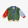 Chunky Grandpa Cardi - Colour Block