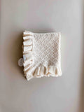 Mila Pointelle Frill Blanket